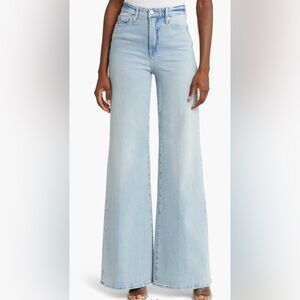 Good American Good Waist Palazzo Wide Leg Jeans Size 10/30